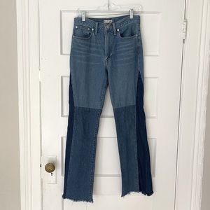 Madewell x ISKO™ Patchwork Rigid Flare Jeans / 27 / CONLEY WASH